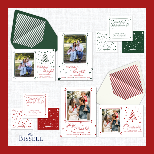Load image 1 in gallery view. Bissell Holiday Card | Vertical | Red