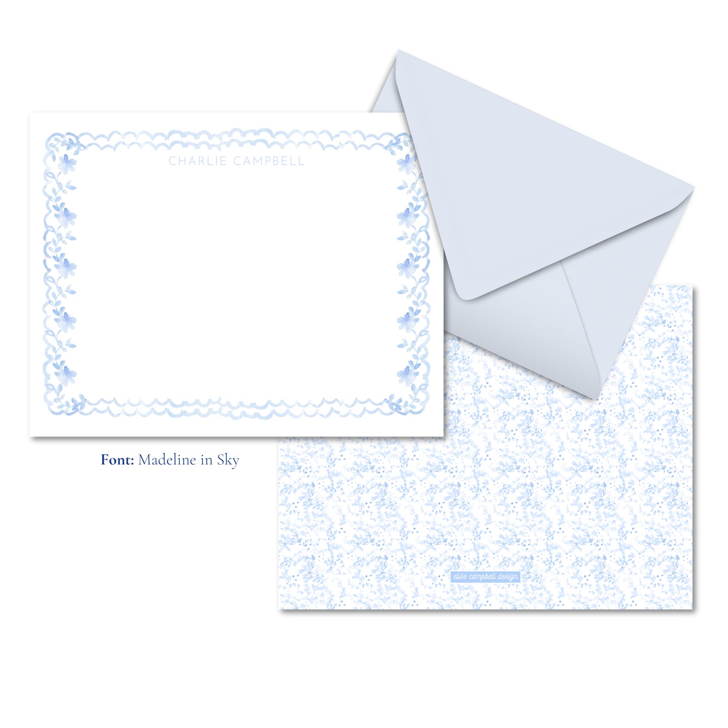 Blue Priano Notecards