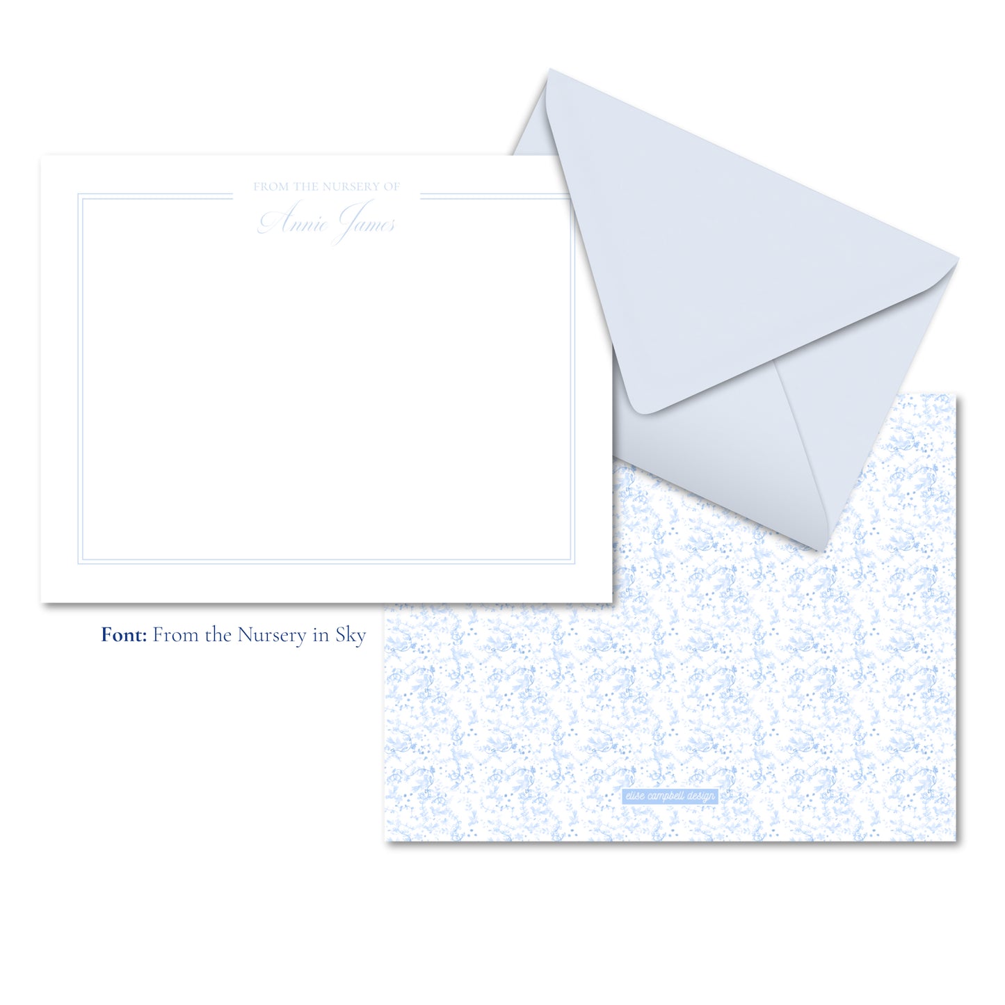 Blue Priano Notecards