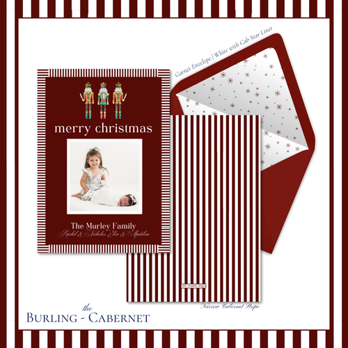 Load image 1 in gallery view. Burling Holiday Card | Vertical | Cab