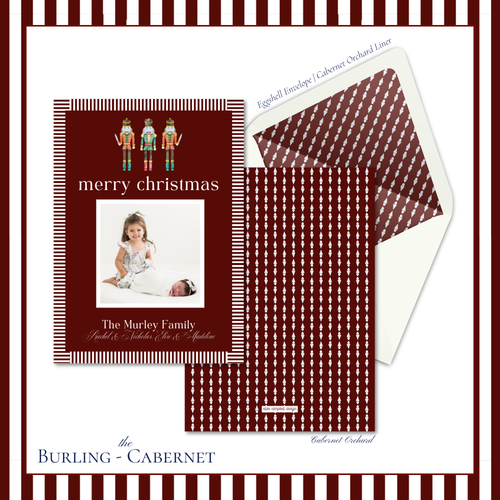 Load image 1 in gallery view. Burling Holiday Card | Vertical | Cab