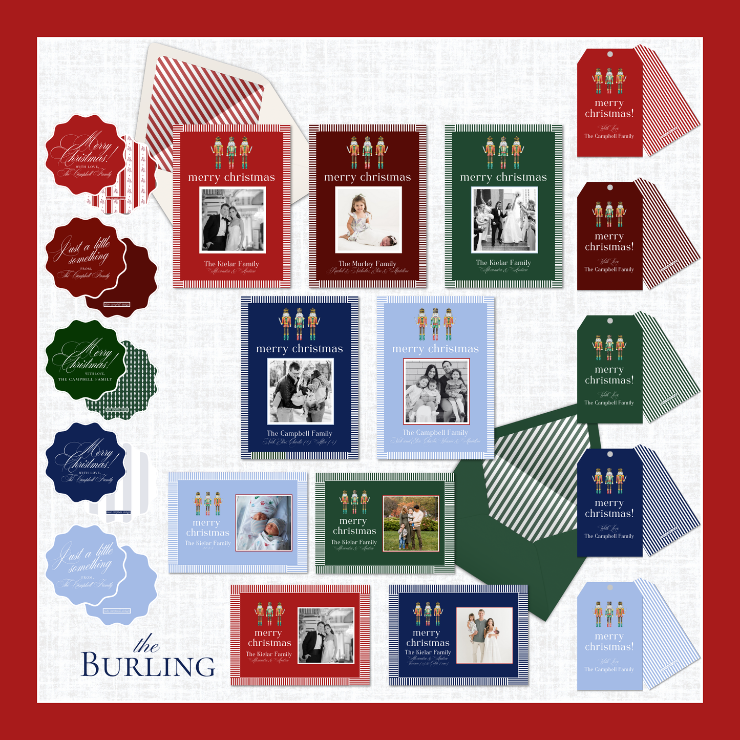 Burling Holiday Card | Vertical | Cab