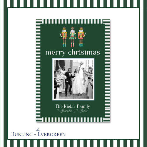 Load image 1 in gallery view. Burling Holiday Card | Vertical | Evergreen