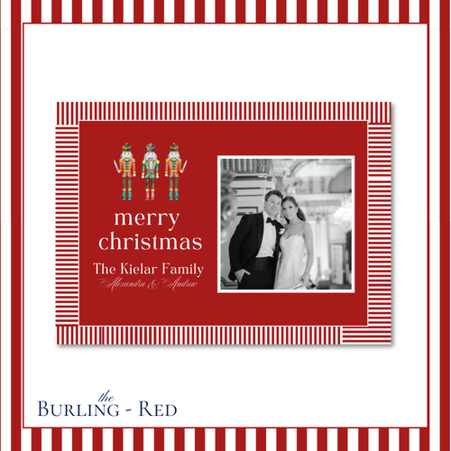 Load image 1 in gallery view. Burling Holiday Card | Horizontal| Red