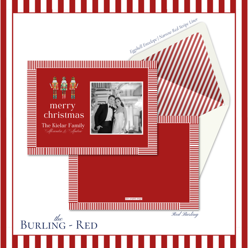 Load image 1 in gallery view. Burling Holiday Card | Horizontal| Red