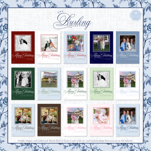Load image 1 in gallery view. Burling Holiday Card  | Vertical