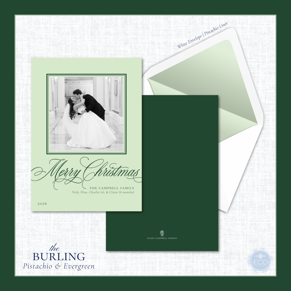 Burling Holiday Card  | Vertical