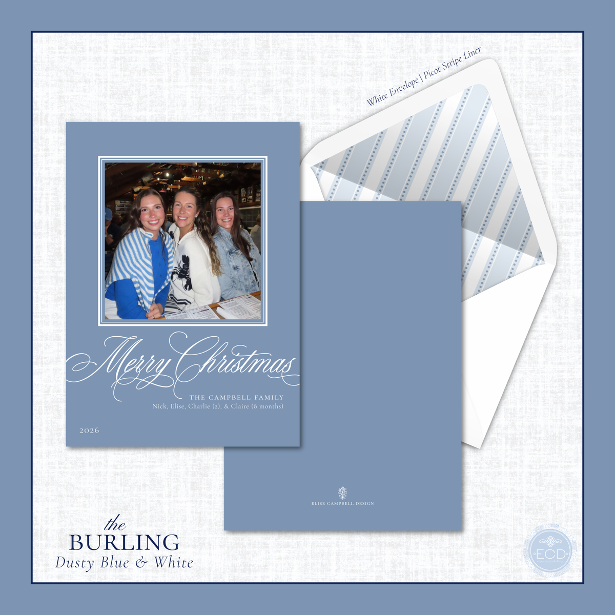 Burling Holiday Card  | Vertical