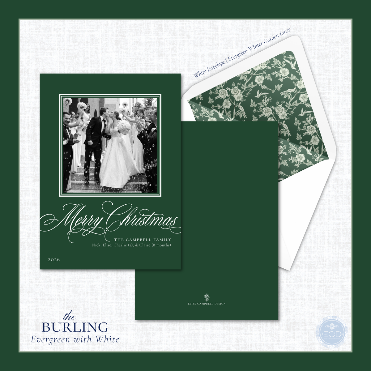 Burling Holiday Card  | Vertical