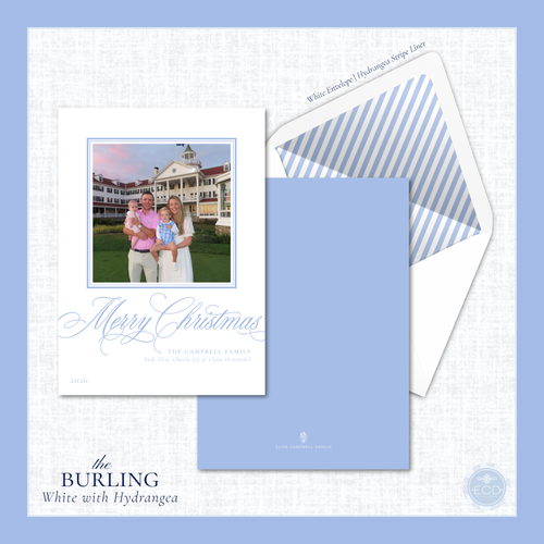 Load image 1 in gallery view. Burling Holiday Card  | Vertical