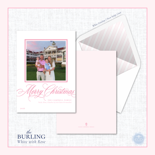 Load image 1 in gallery view. Burling Holiday Card  | Vertical