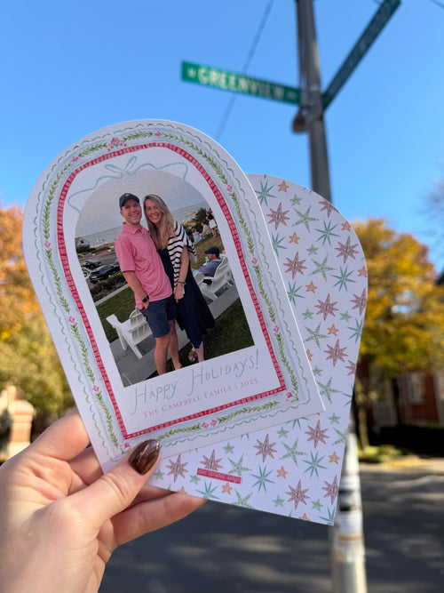 Load image 1 in gallery view. Greenview Holiday Card | Arch-shaped die-cut