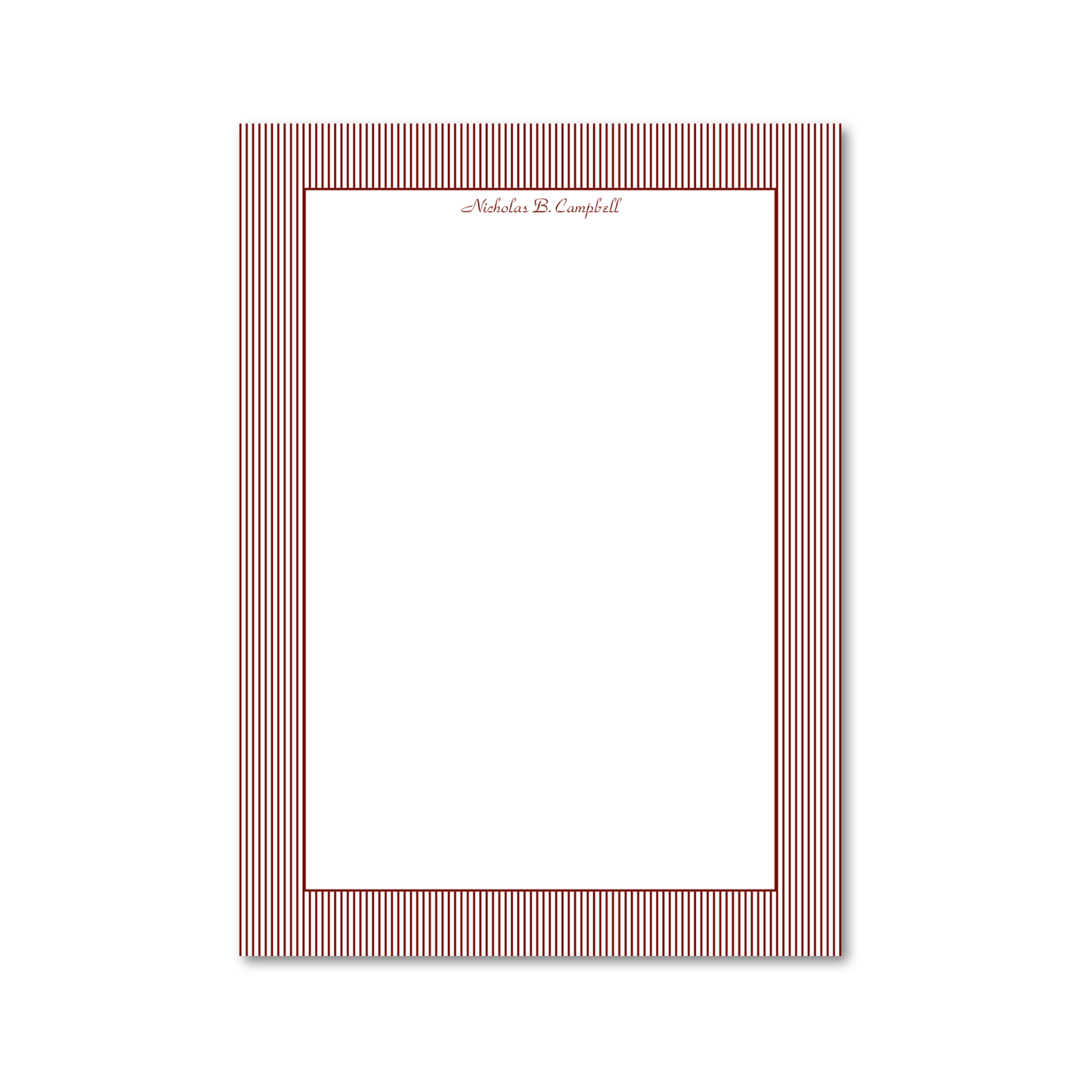 Cambridge Stripe | 5x7 Custom Notepads