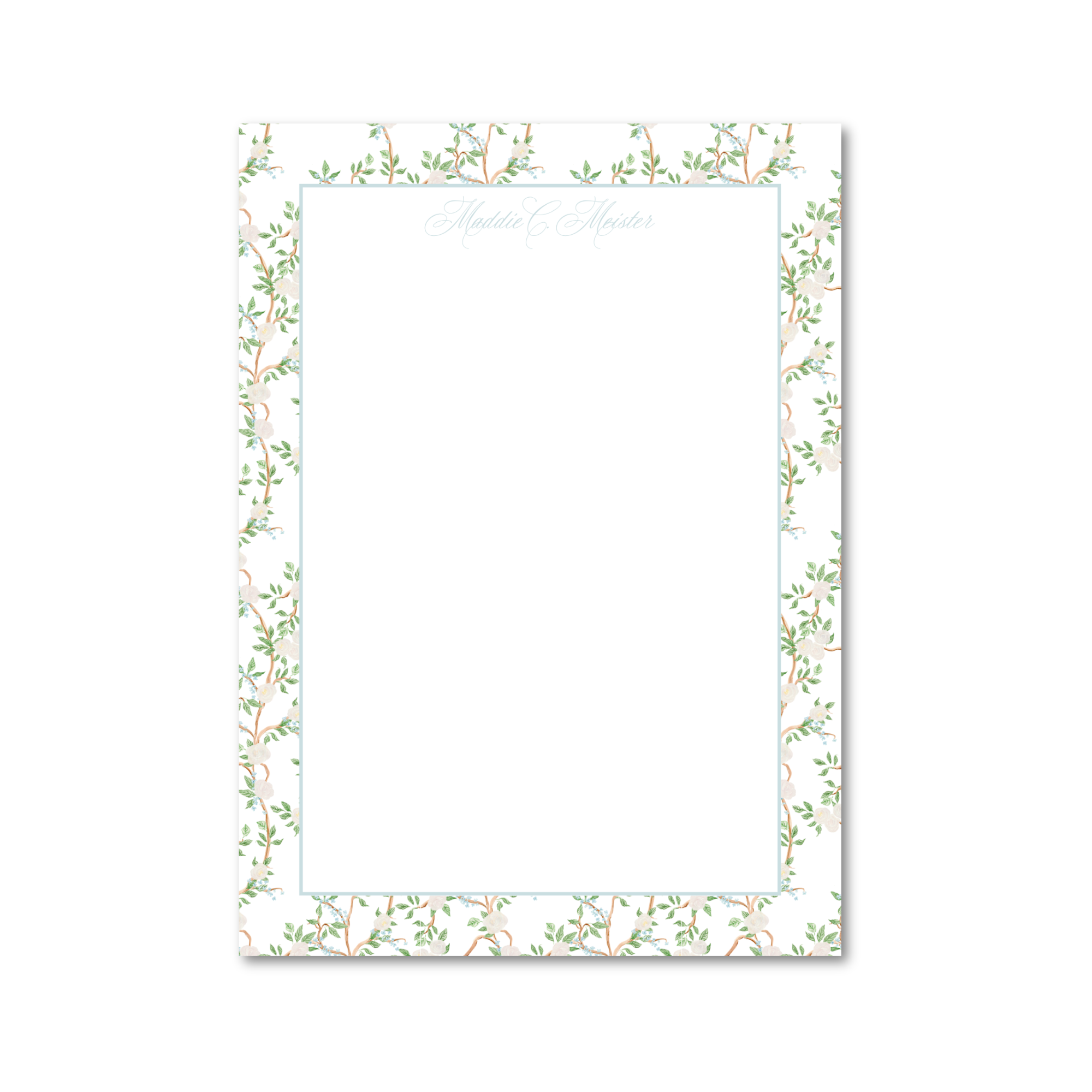 Chinoiserie Blossom | Custom 5x7 Notepad