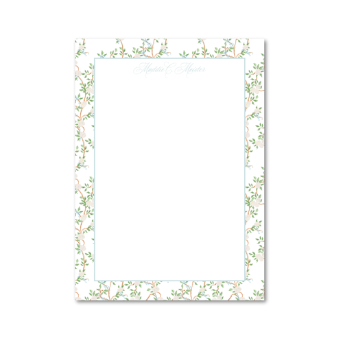 Load image 1 in gallery view. Chinoiserie Blossom | Custom 5x7 Notepad