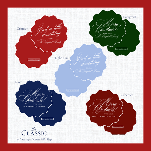 Load image 1 in gallery view. Classic Gift Tags