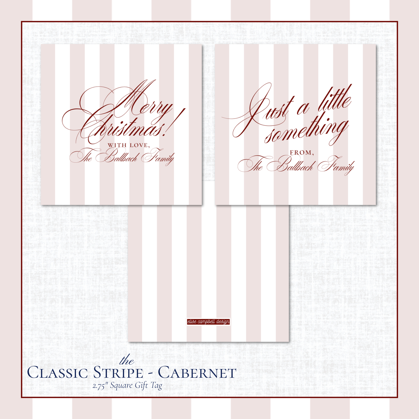 Classic Stripe Gift Tags