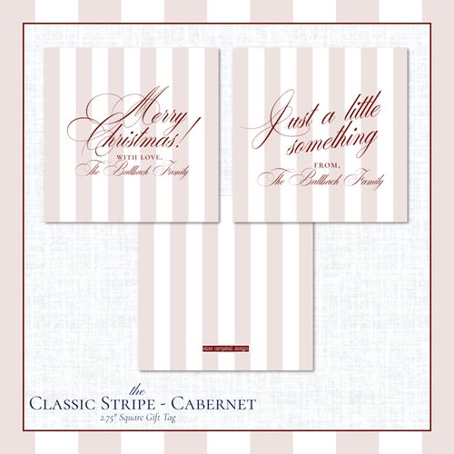 Load image 1 in gallery view. Classic Stripe Gift Tags