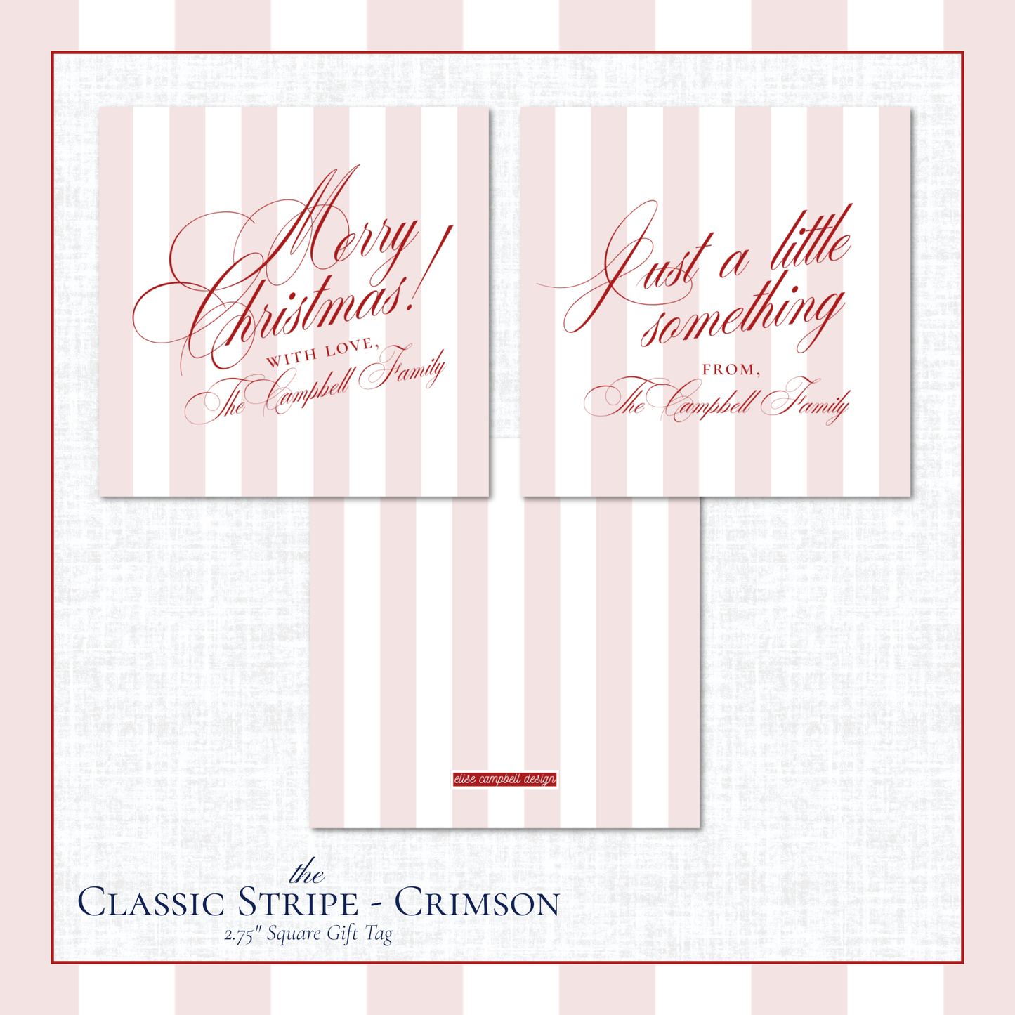 Classic Stripe Gift Tags