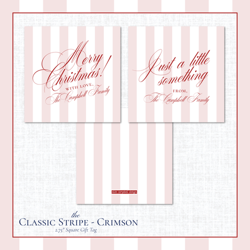 Load image 1 in gallery view. Classic Stripe Gift Tags