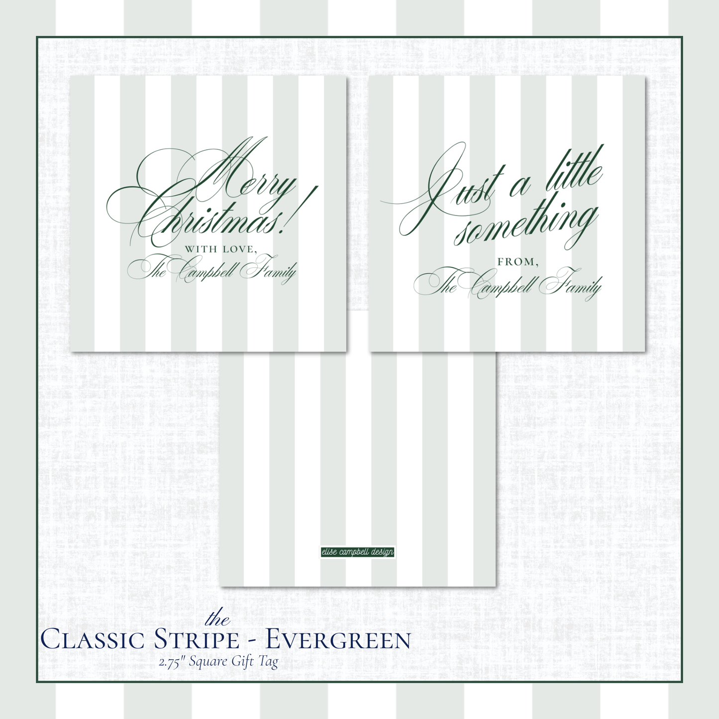 Classic Stripe Gift Tags