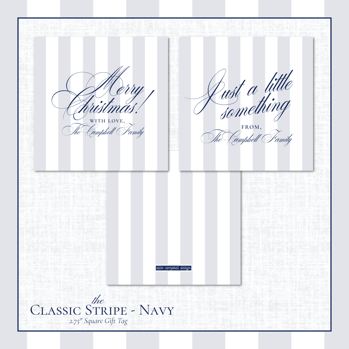 Classic Stripe Gift Tags