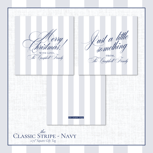 Load image 1 in gallery view. Classic Stripe Gift Tags