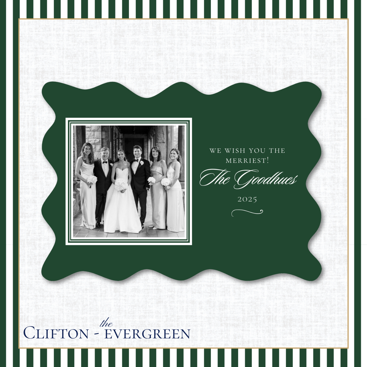 Clifton Holiday Card | Horizontal | Evergreen