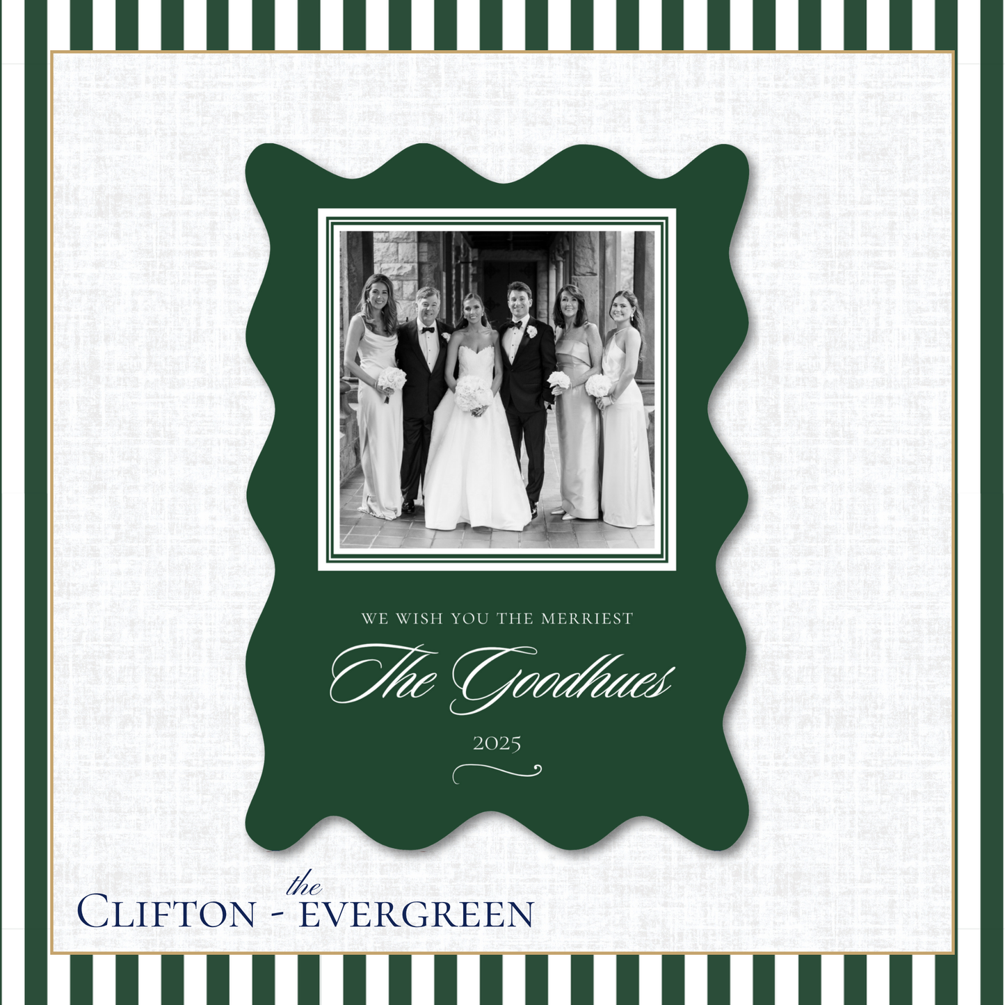 Clifton Holiday Card | Vertical | Evergreen
