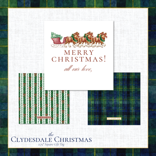 Load image 1 in gallery view. Clydesdale Christmas Gift Tag