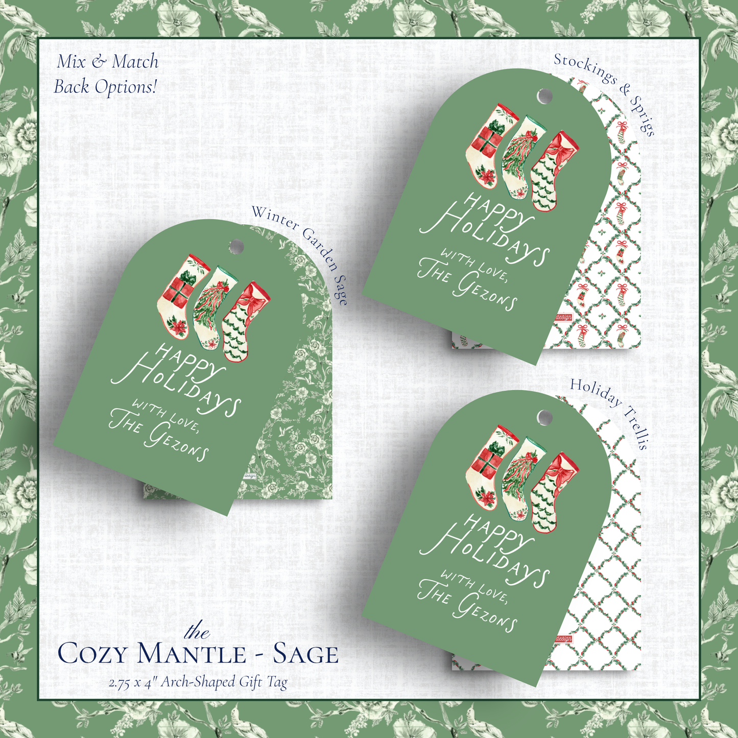 Cozy Mantle Gift Tags