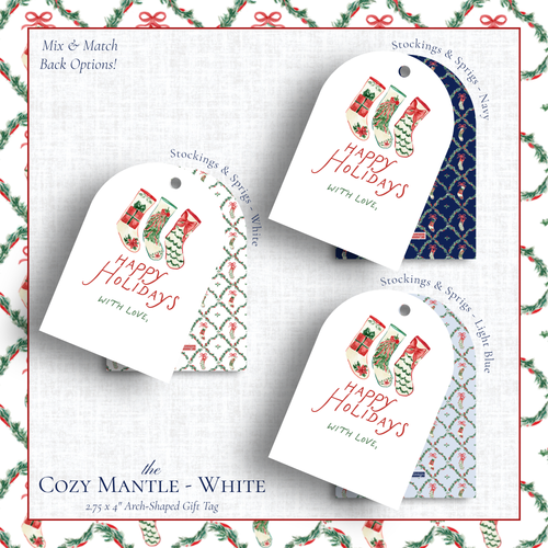 Load image 1 in gallery view. Cozy Mantle Gift Tags