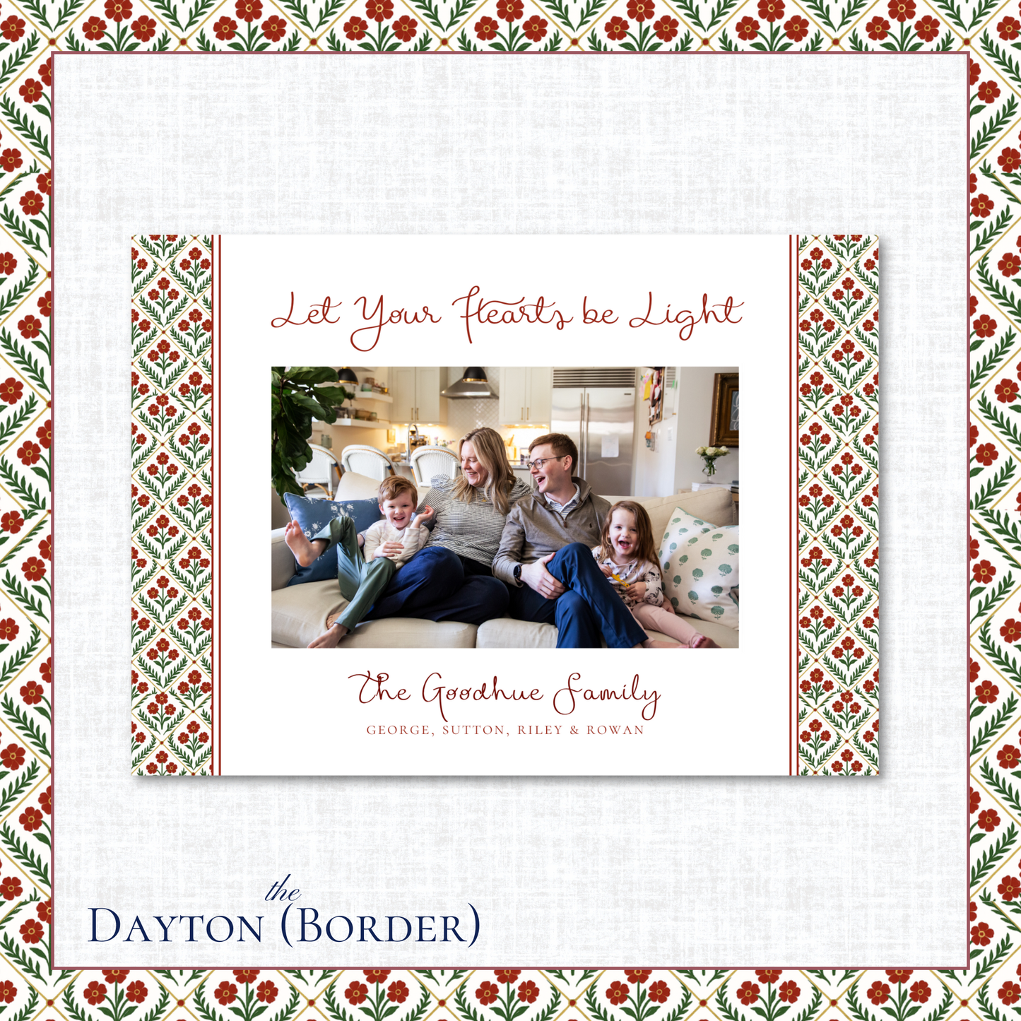 Dayton Holiday Card | Horizontal | Border