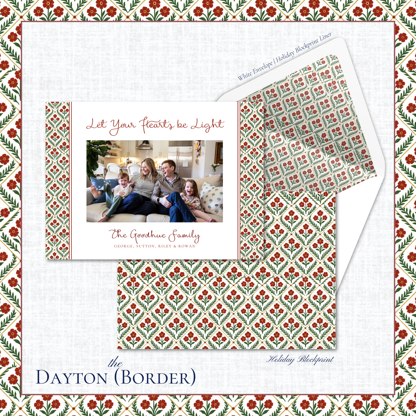 Dayton Holiday Card | Horizontal | Border