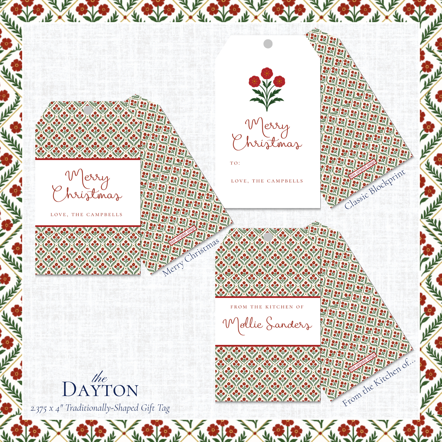 Dayton Gift Tags - Traditional