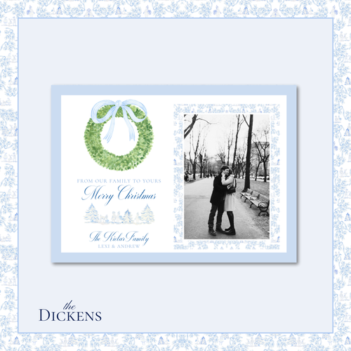 Load image 1 in gallery view. Dickens Holiday Card | Horizontal