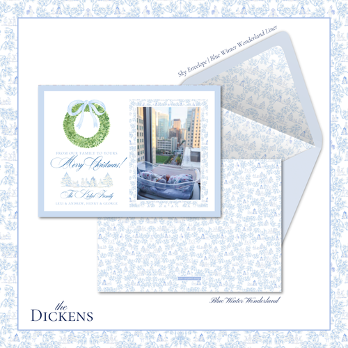 Load image 1 in gallery view. Dickens Holiday Card | Horizontal