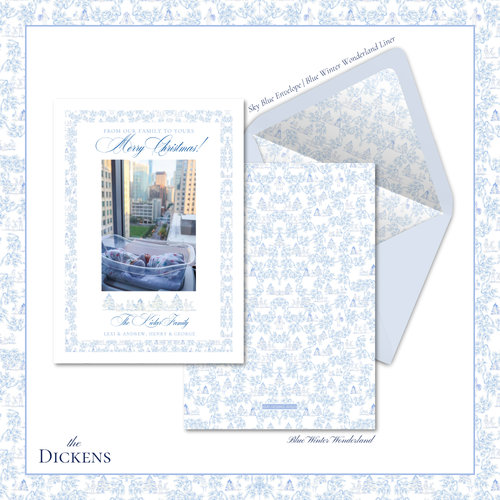 Load image 1 in gallery view. Dickens Holiday Card | Vertical