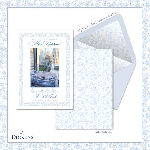 Load image 1 in gallery view. Dickens Holiday Card | Vertical