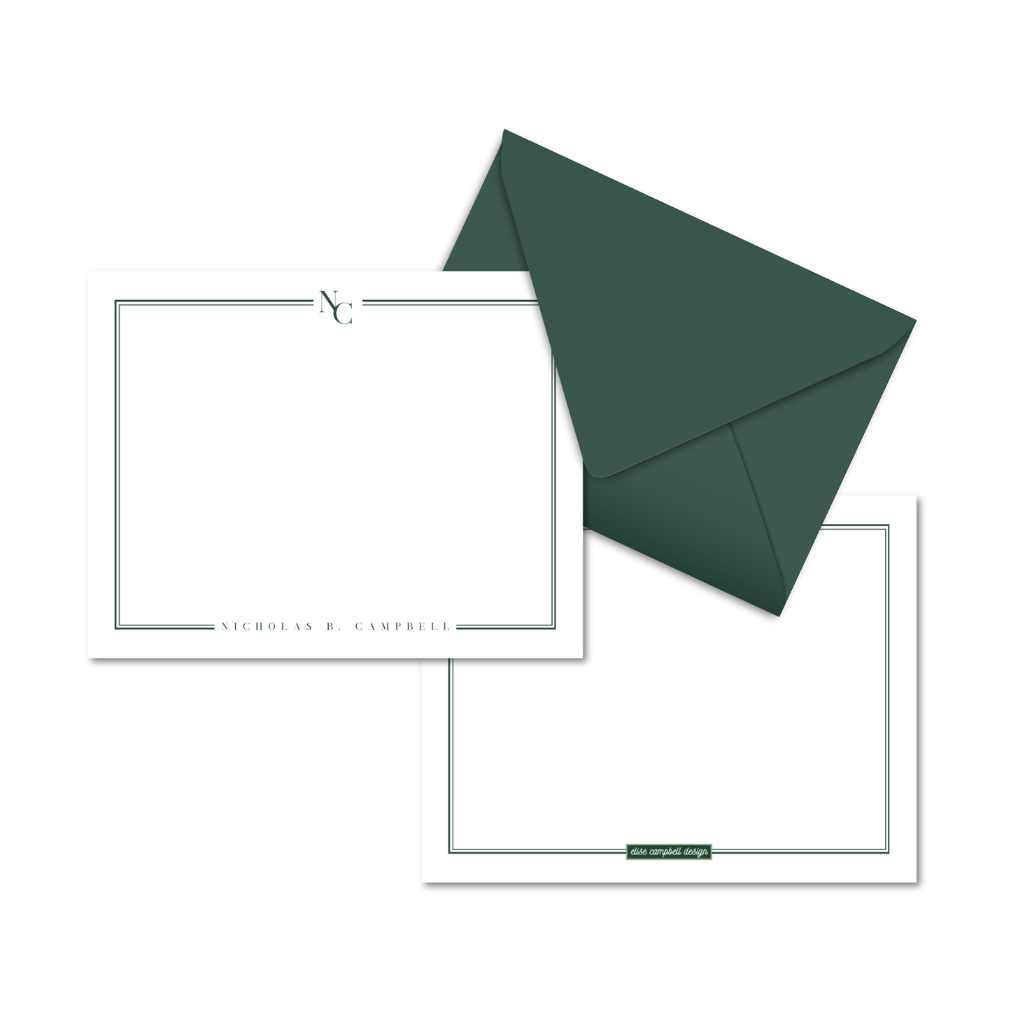 The Executive Border Notecards