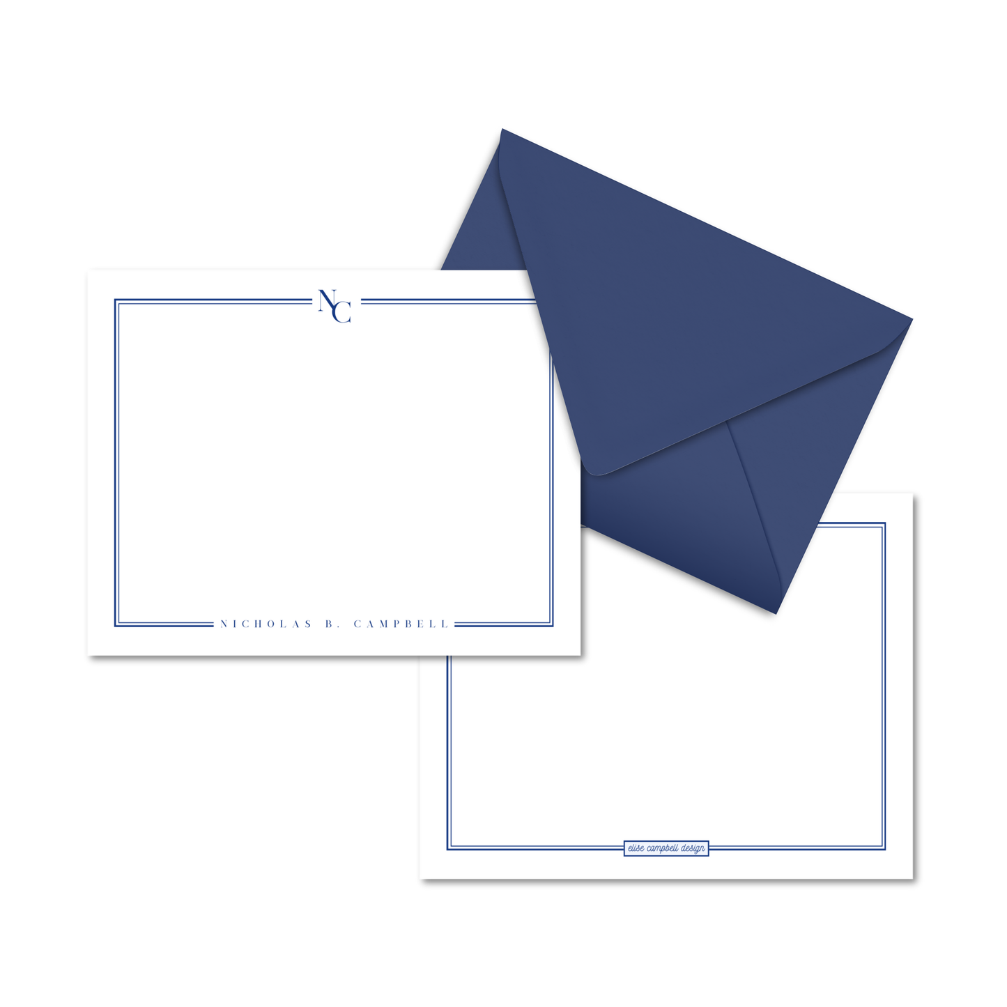 The Executive Border Notecards