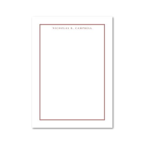 Load image 1 in gallery view. Double Border | 5x7 Custom Notepads