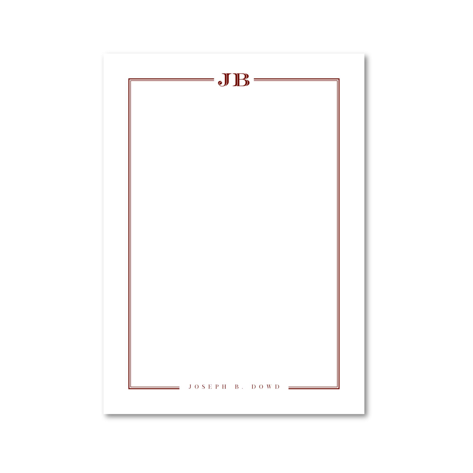 Double Border | 5x7 Custom Notepads