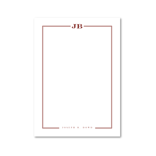 Load image 1 in gallery view. Double Border | 5x7 Custom Notepads