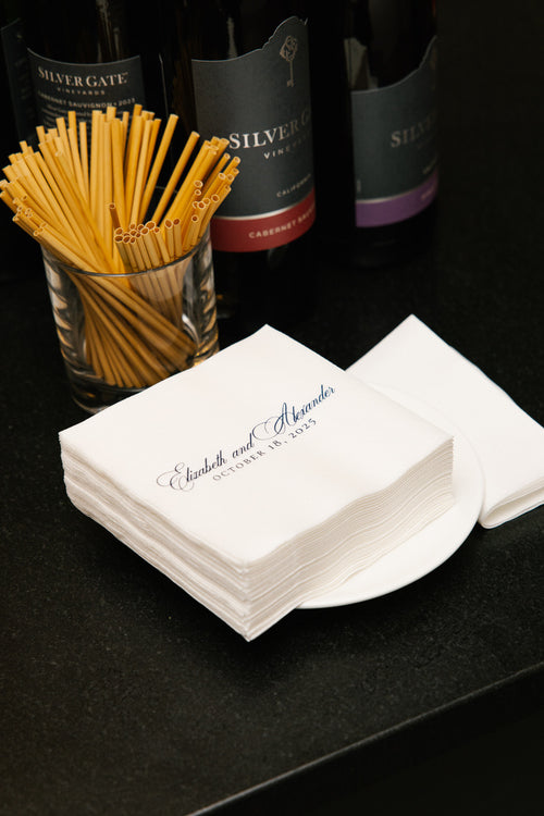 Load image 1 in gallery view. Custom Cocktail Napkins
