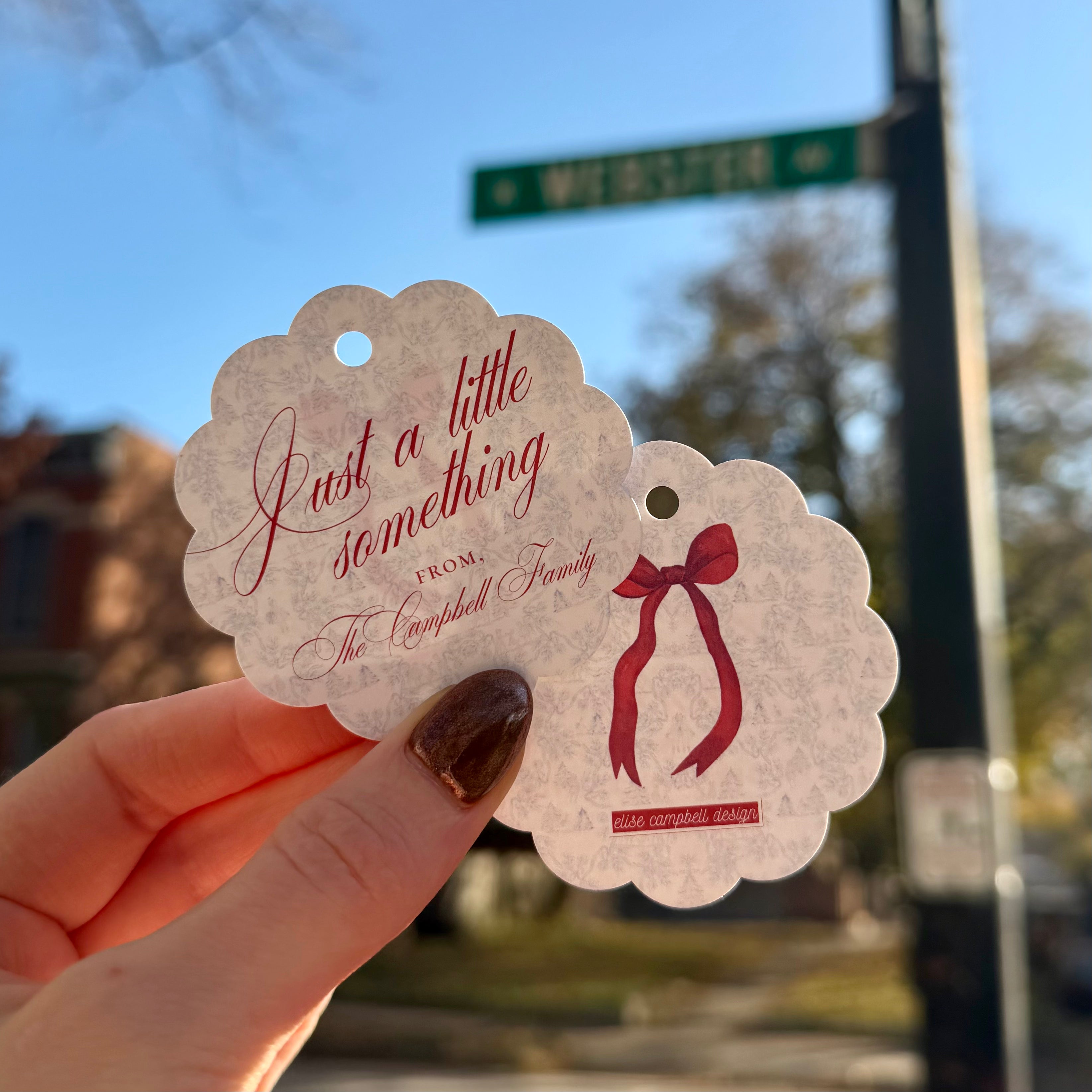 Winter Wonderland Blue Gift Tag