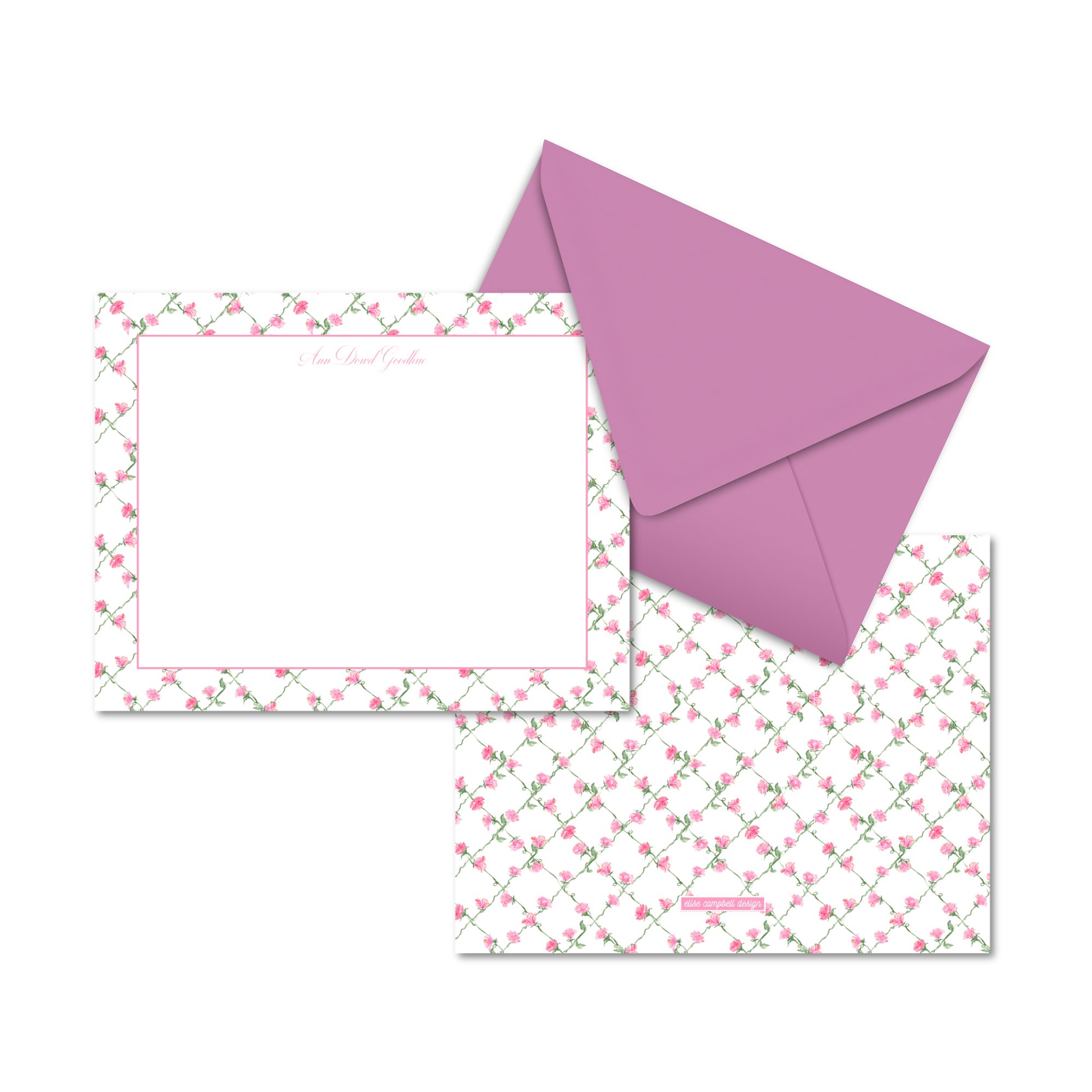 Enchanted Rose Notecards