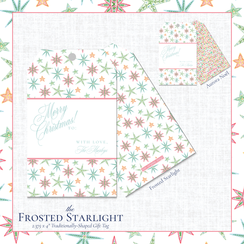 Load image 1 in gallery view. Frosted Starlight Gift Tag - Traditional