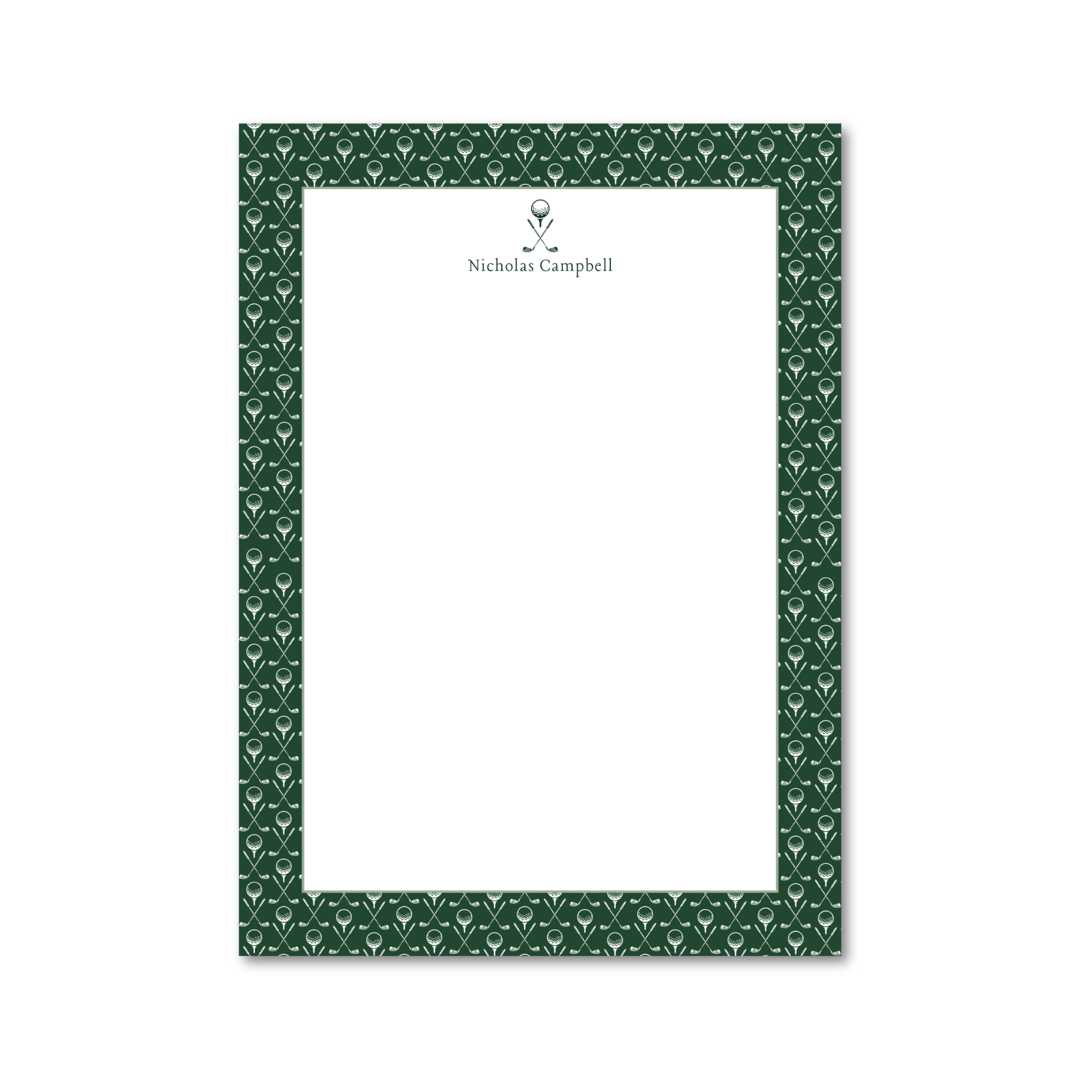 Tee Time | 5x7 Custom Notepads