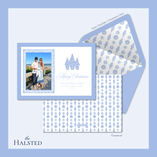 Load image 1 in gallery view. Halsted Holiday Card | Horizontal